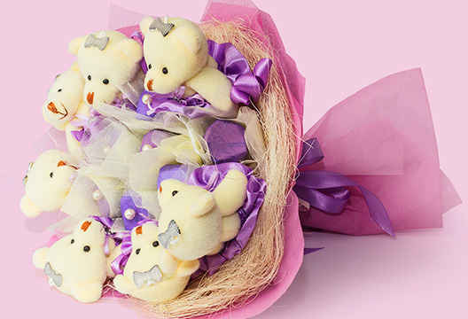 Букет из плюшевых мишек 15