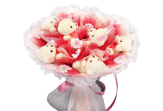 Букет из плюшевых мишек 23