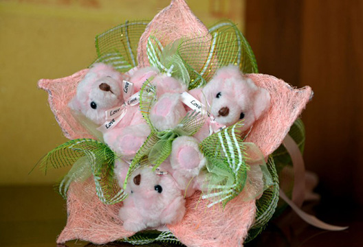 Букет из плюшевых мишек 30