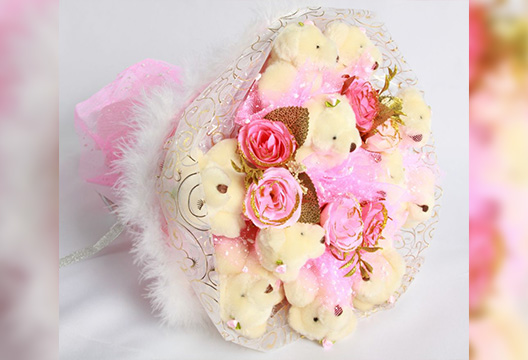 Букет из плюшевых мишек 38