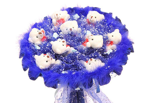 Букет из плюшевых мишек 5