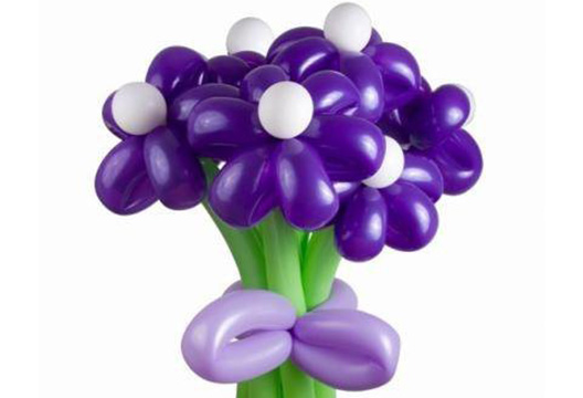 Букет из шаров «Фиолетовые ромашки»